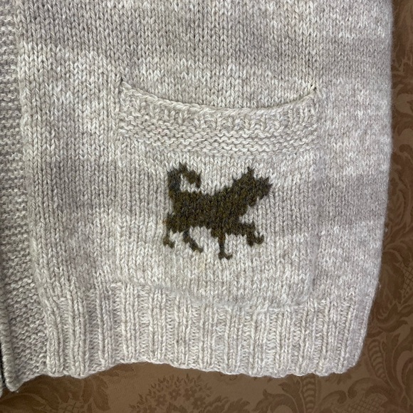 Vintage 90s Y2K Novelty Sleeveless Sweater Sweater Vest. Dog Skiing Cabin Geese - Picture 4 of 14